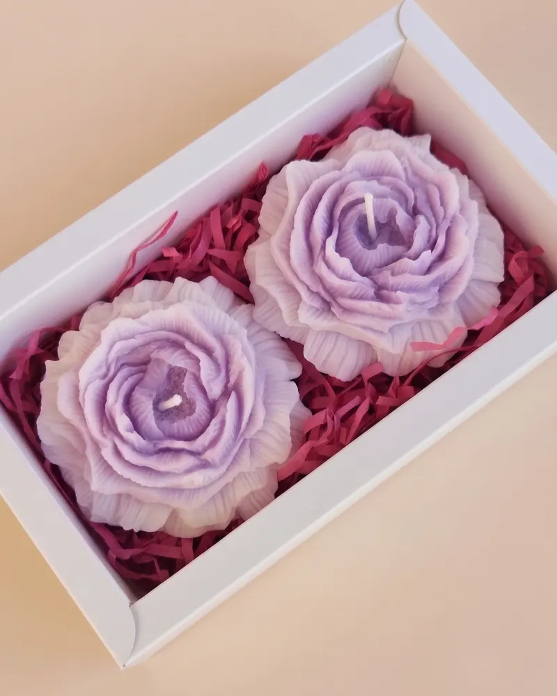 Küünlabukett: Komplekt 2 tk · lilla ombre